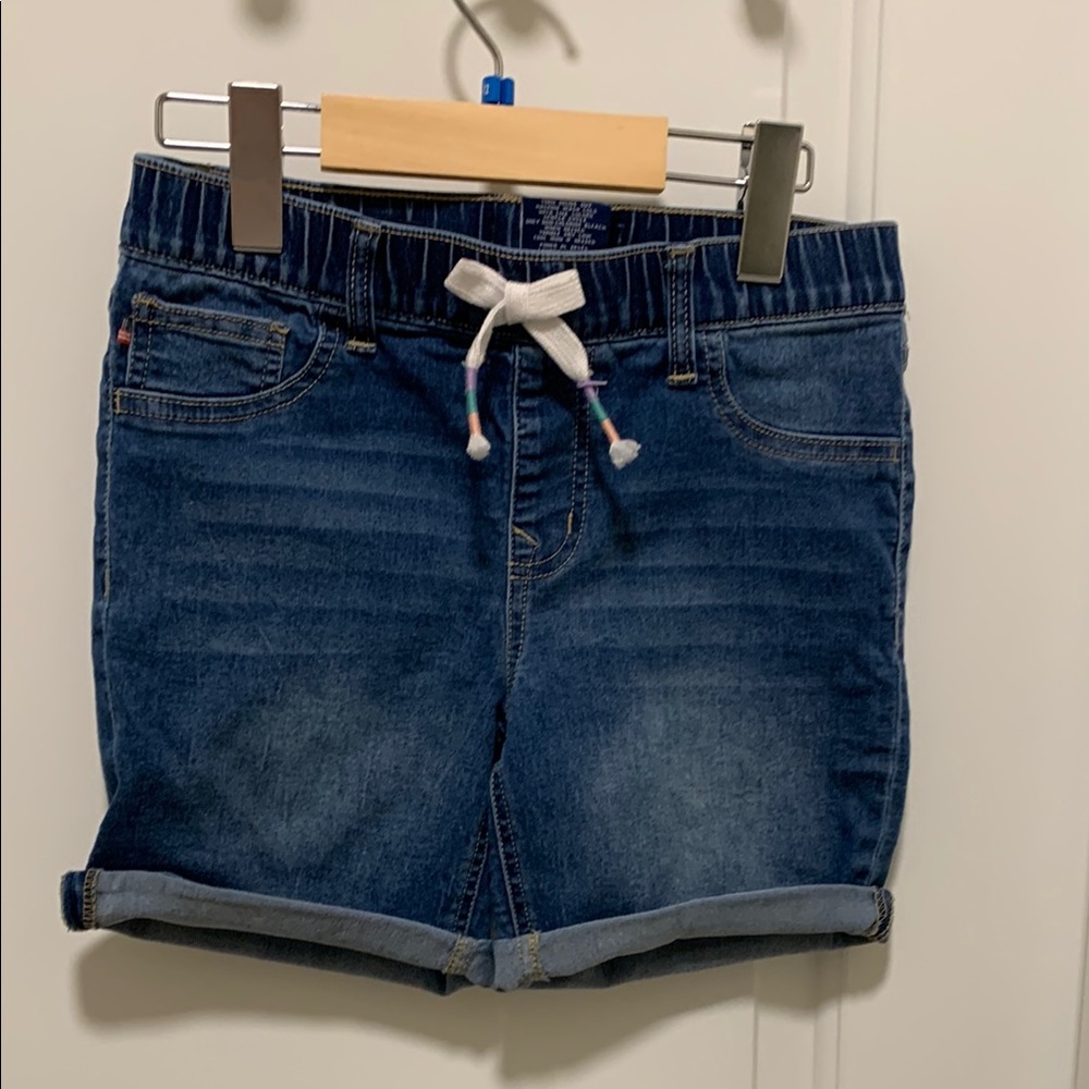 VIGOSS Denim Blue Shorts with White Drawstring